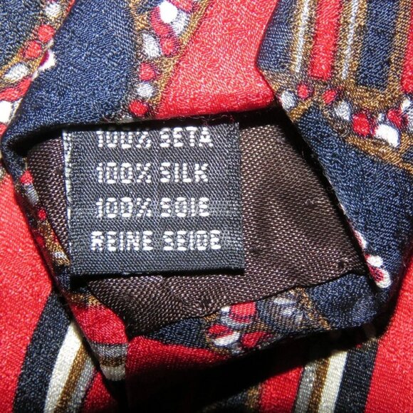 Lot of 5 Silk Ties - Mezzo Matto/Bill Blass//Bruno Rossi/Van Heusan/Britches - Picture 4 of 14